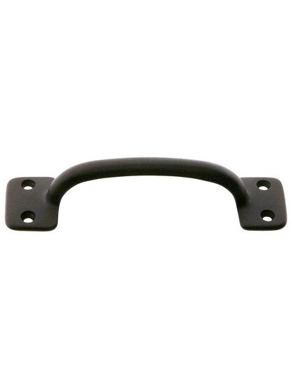 4 inch On Center Solid Brass Handle Oil-Rubbed Bronze for Windows Or Cabinets
